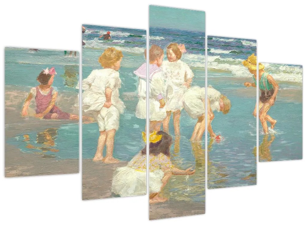 Obraz - Edward Henry Potthast, A Holiday, reprodukcia (150x105 cm)