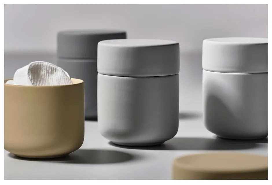 Zelená kameninová dóza s vekom Zone UME