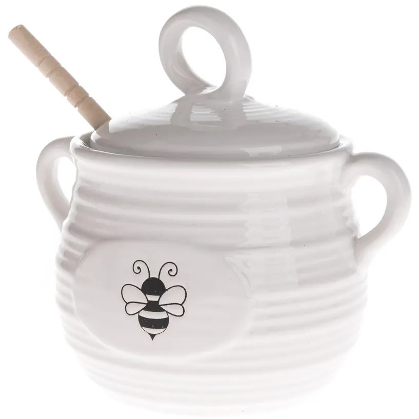 Keramická dóza na med Bee, 450 ml