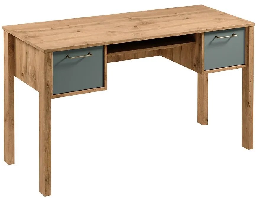 Písací Stôl Indygo B2S dub wotan-green