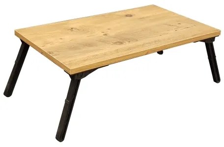 Stolík do postele GUSTO 24,5x60 cm béžová/čierna