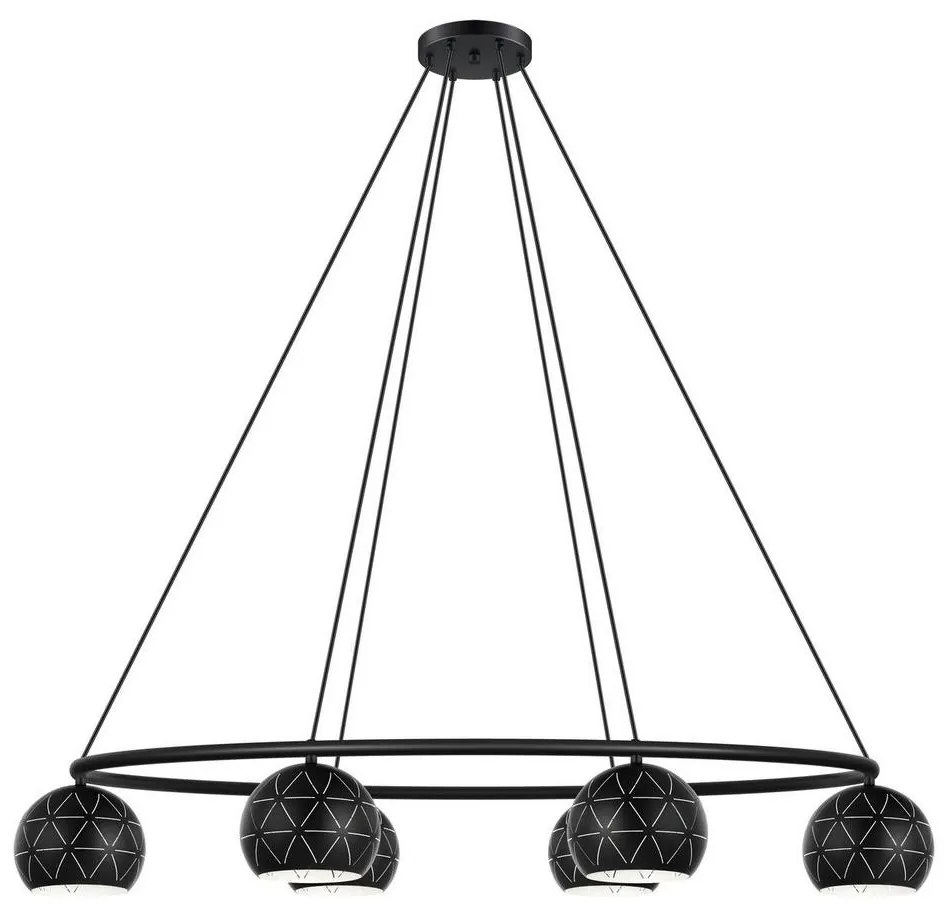 Eglo 98456 - Luster na lanku CANTALLOPS 6xE14/40W/230V