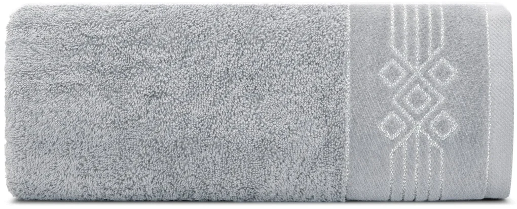 BAVLNENÝ UTERÁK KAMELA SADA 6KS 50X90 CM STRIEBORNÁ