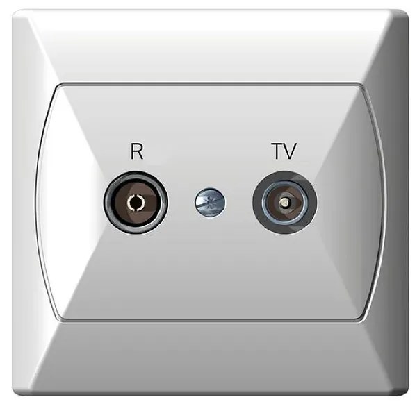 RTV zásuvka GPA-AK biely