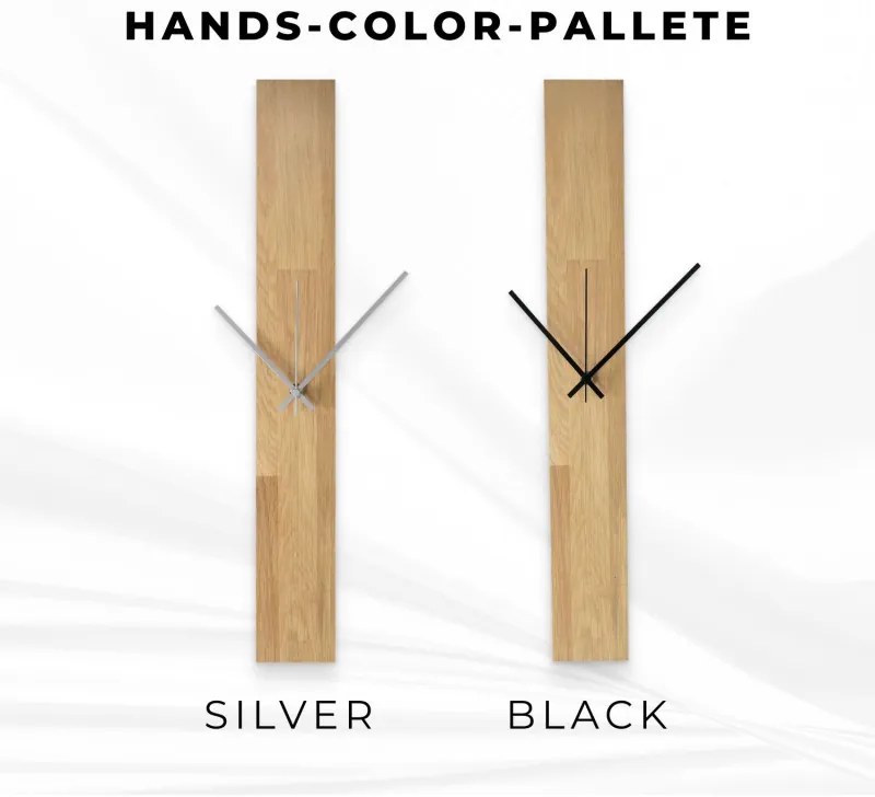 Drevené nástenné hodiny z masívu – moderný dizajn I SENTOP MAS019-OSMO-3041