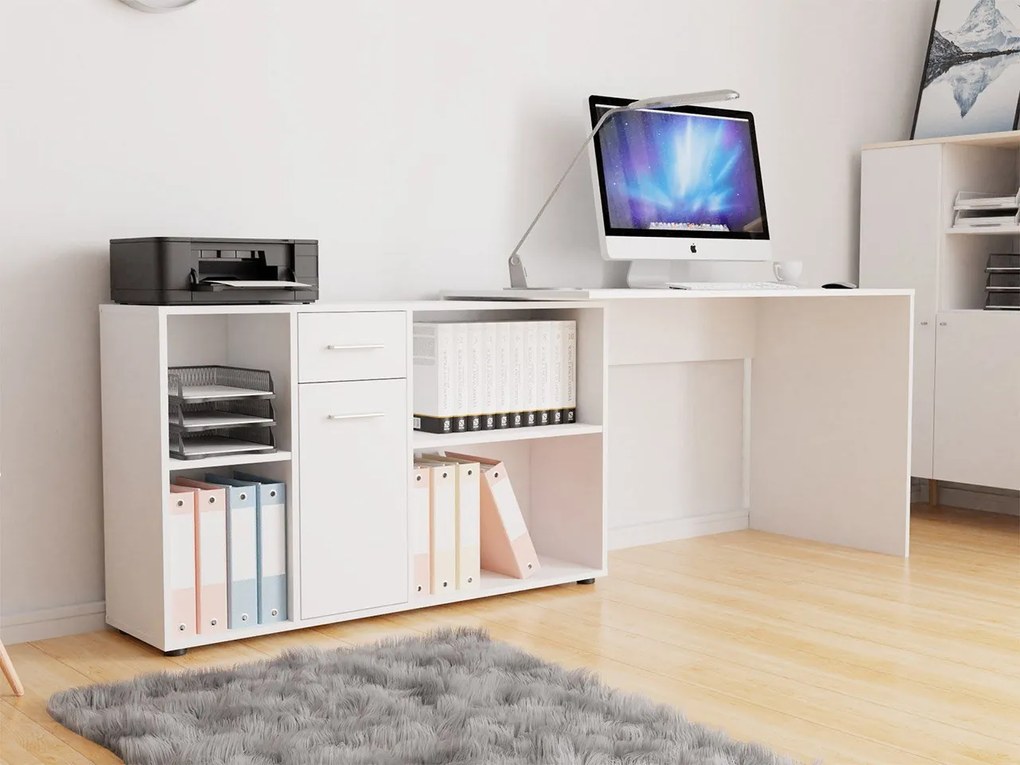 PC stolík Deborah, Dostupné farby: Biela