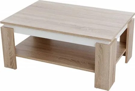 Konferenčný stolík Tim, dub sonoma/biely%