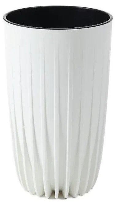 Kvetináč Mira vysoký 25 biela