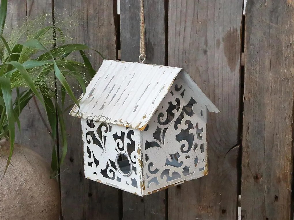 Chic Antique Vtáčia búdka Antique White