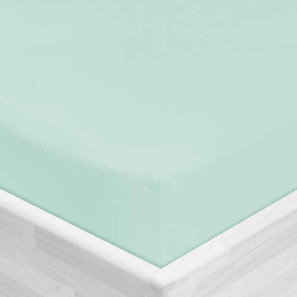 Detské jersey napínacie prestieradlo do postieľky JR-034 Mintové 60 x 120 x 10 cm - do postieľky
