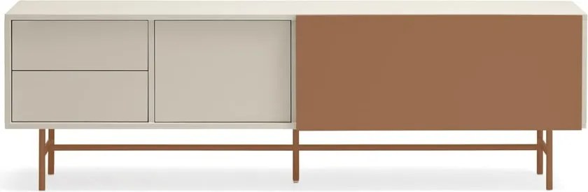 TV stolík v béžovo-tehlovej farbe 180x56 cm Nube – Teulat