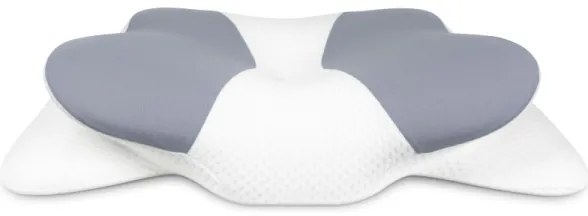 CONNECT IT CFH-6032-WH - Anatomický vankúš Gemini bielo-sivý