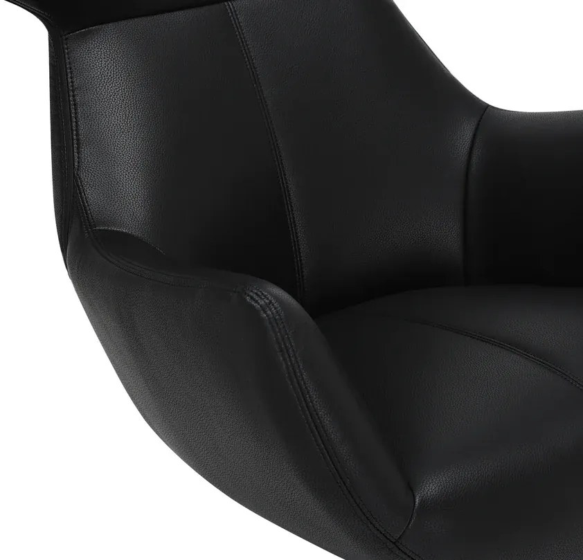 Kreslo VOGUE otočné o 360° čierne