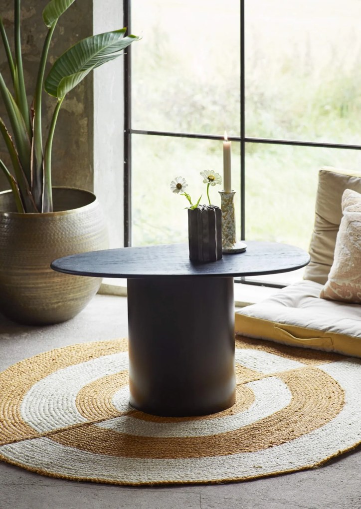 MADAM STOLTZ Obal na kvetináč z recyklovaného hliníku Hammered Brass väčší