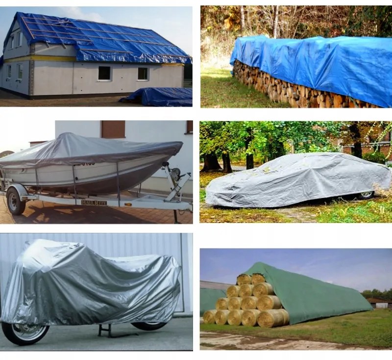 Zeleno strieborná krycia plachta mrazuvzdorná 6m x 8m
