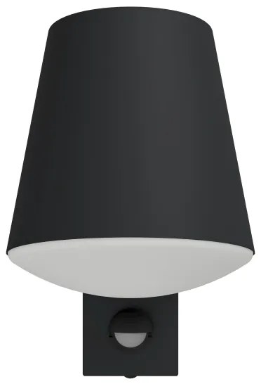 Eglo 97451 - Vonkajšie nástenné svietidlo so senzorom CALDIERO 1xE27/10W/230V IP44