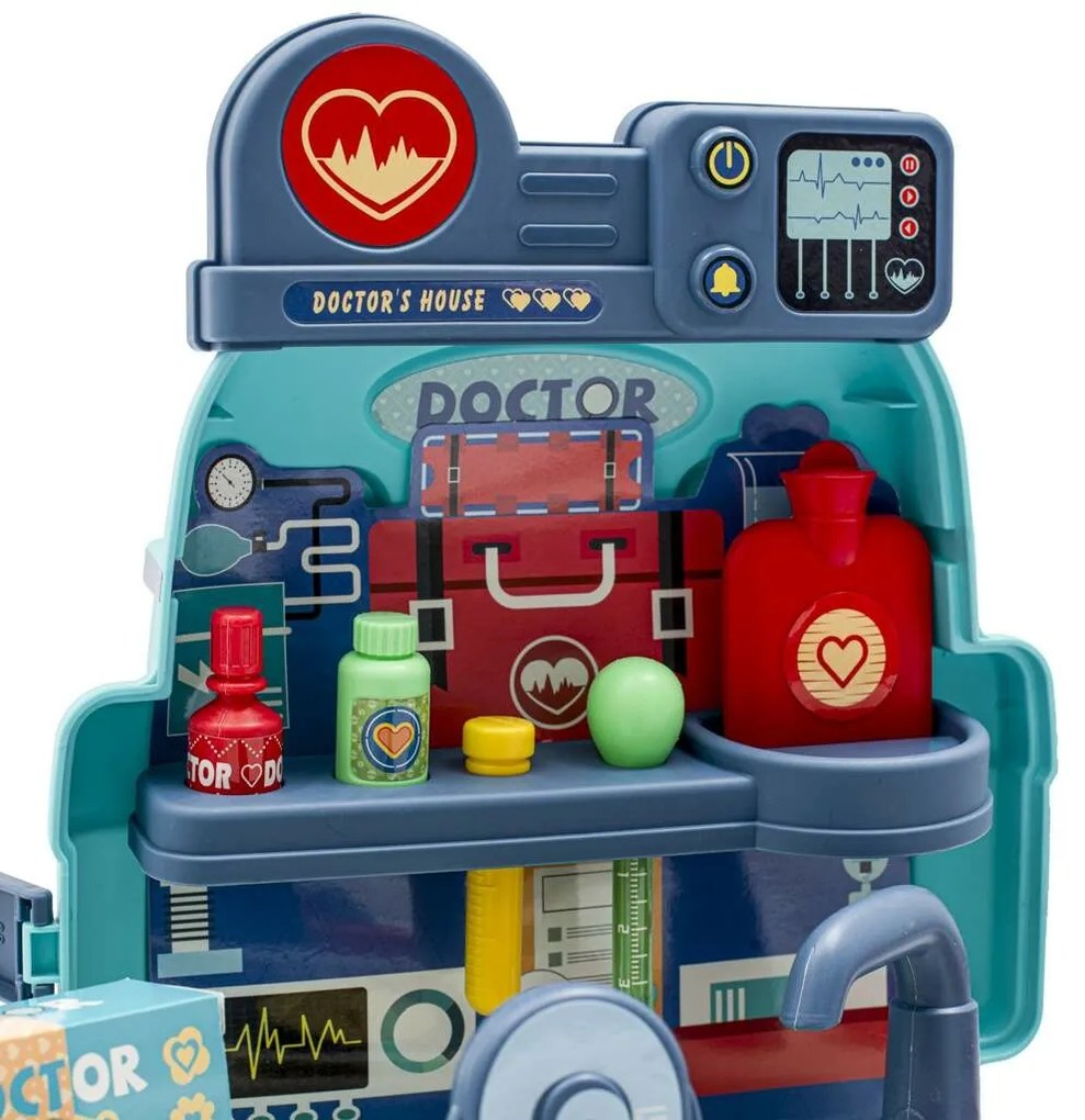 Baby Mix Detský lekársky set v batohu 3v1, 40 x 32 x 40,5 cm