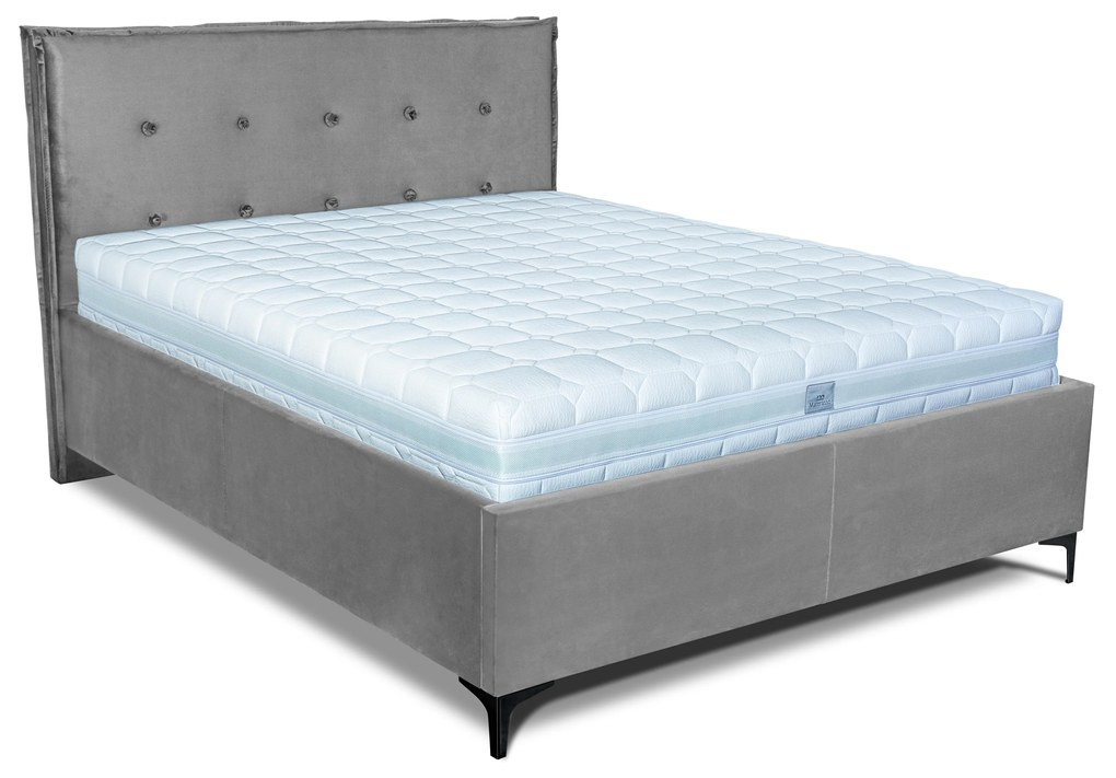MOOD posteľ Hélia boxspring 2218/čierna PLOCHA SPANIA: 200 x 200 cm