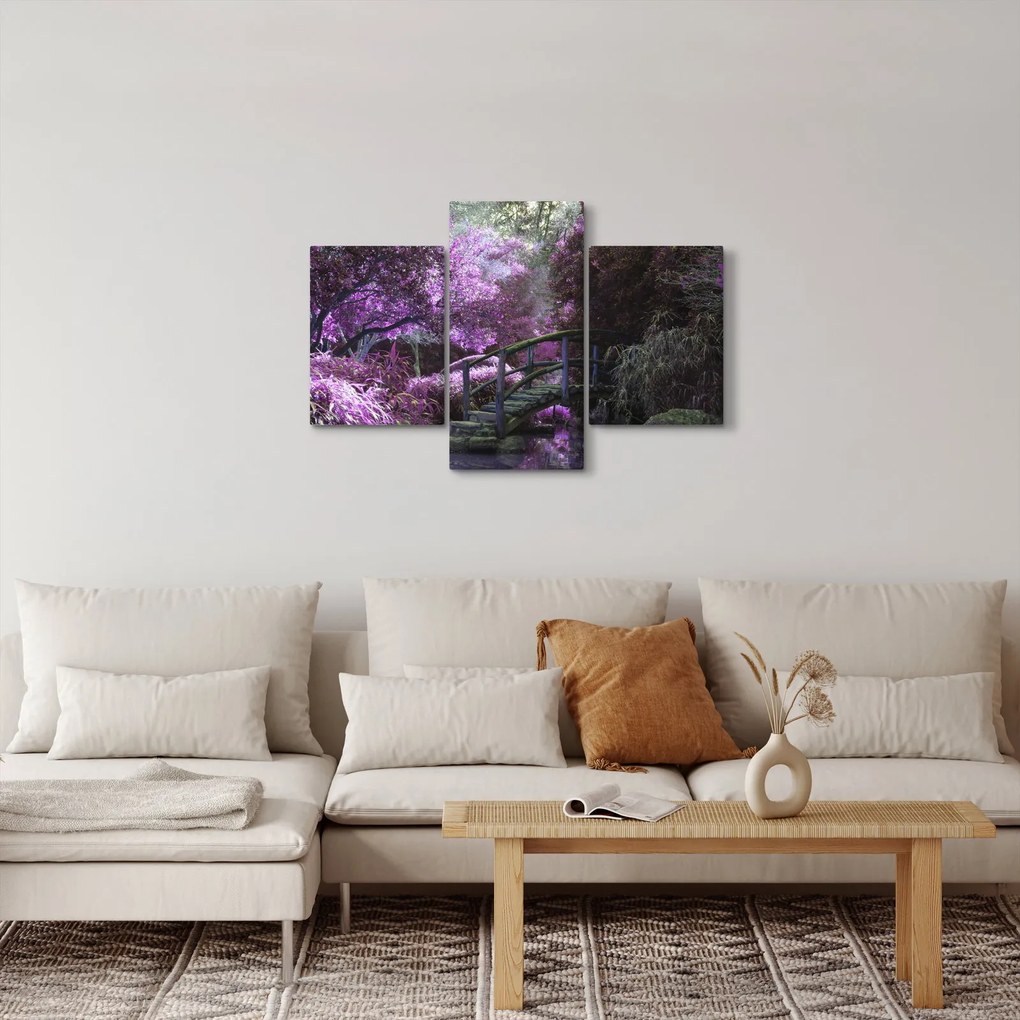 Obraz - fialové stromy (90x60 cm)
