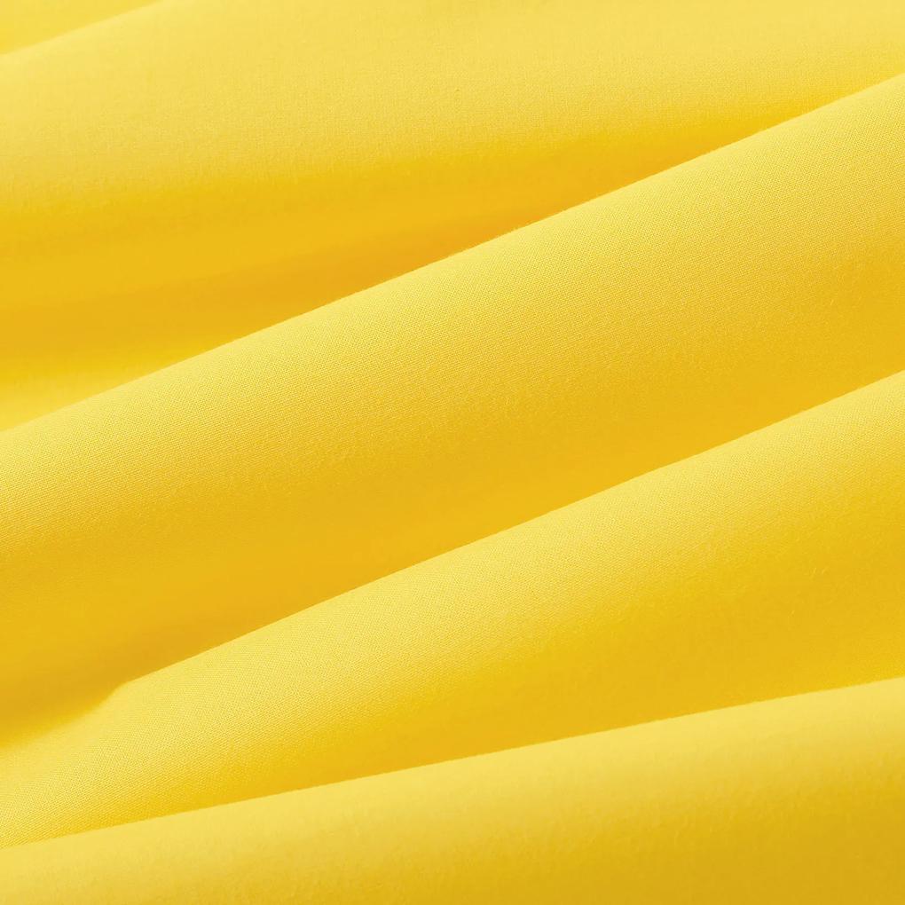 Goldea okrúhly obrus 100% bavlnené plátno - žltý Ø 100 cm