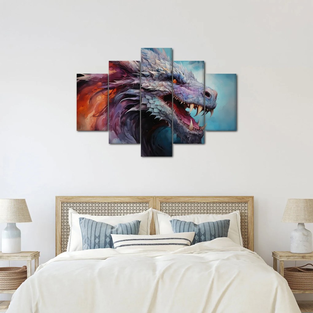 Obraz - Ilustrácia draka (150x105 cm)