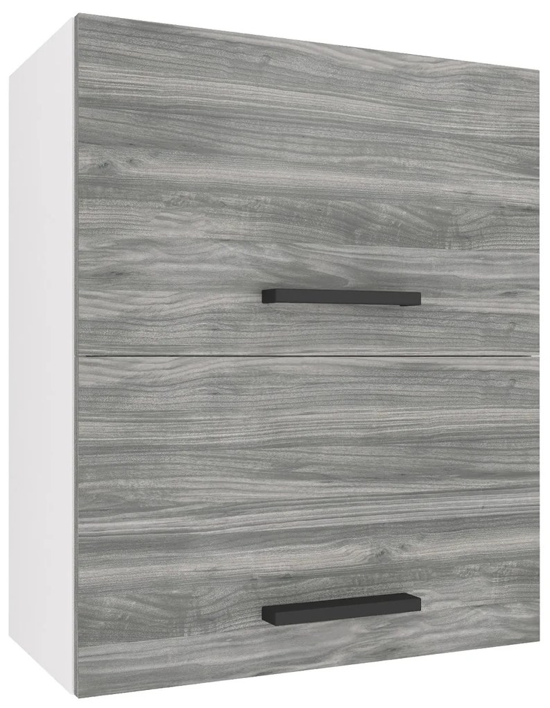 Kuchynská skrinka Belini horná 60 cm šedý antracit Glamour Wood  TOR SGP2-60/1/WT/GW1/0/B1