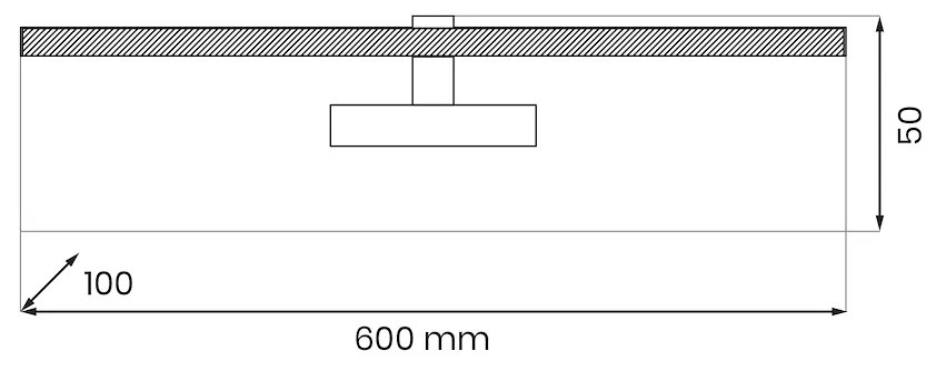 Nástenné LED svietidlo Prado, 1x LED 11w, 3000k, w