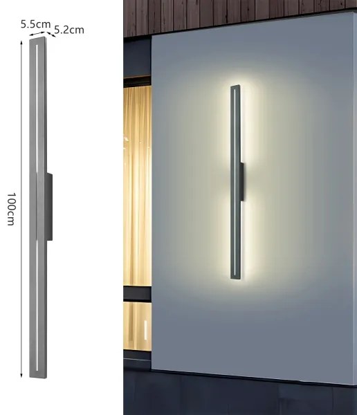Brilagi - LED Vonkajšie nástenné svietidlo LINEO LED/24W/230V 4000K IP65 antracit