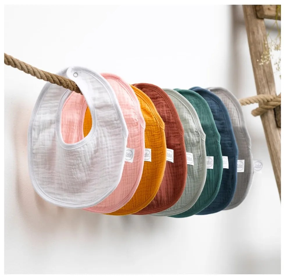 Zelené mušelínové podbradníky v súprave 2 ks – Bébé Douceur