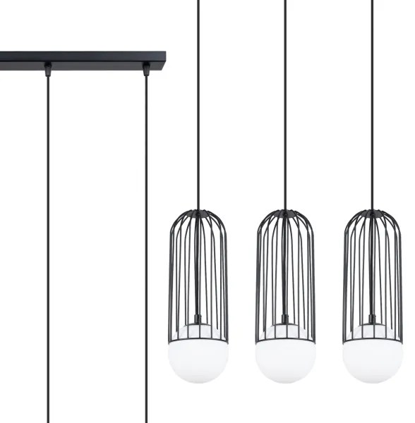Sollux SL.1334 - Luster na lanku BRINA 3xG9/8W/230V čierna