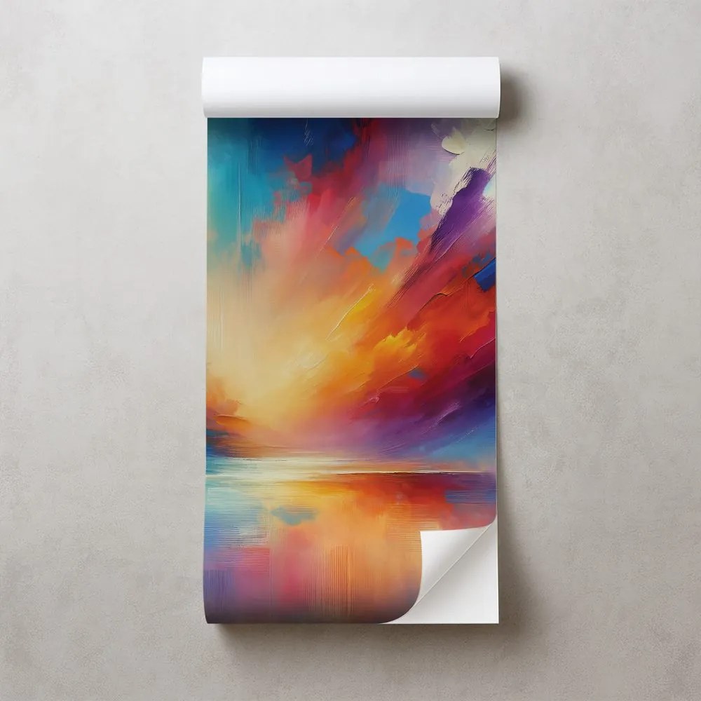 Samolepiaca tapeta dúhové abstraktné nebo