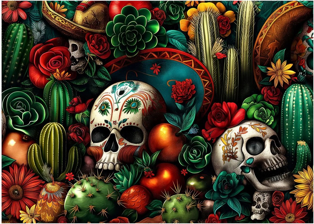 Obraz - Mexický koncept (70x50 cm)