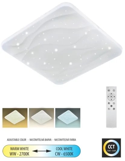 LED Stmievateľné stropné svietidlo NERIS LED/36W/230V 2700-6500K + diaľkové ovládanie