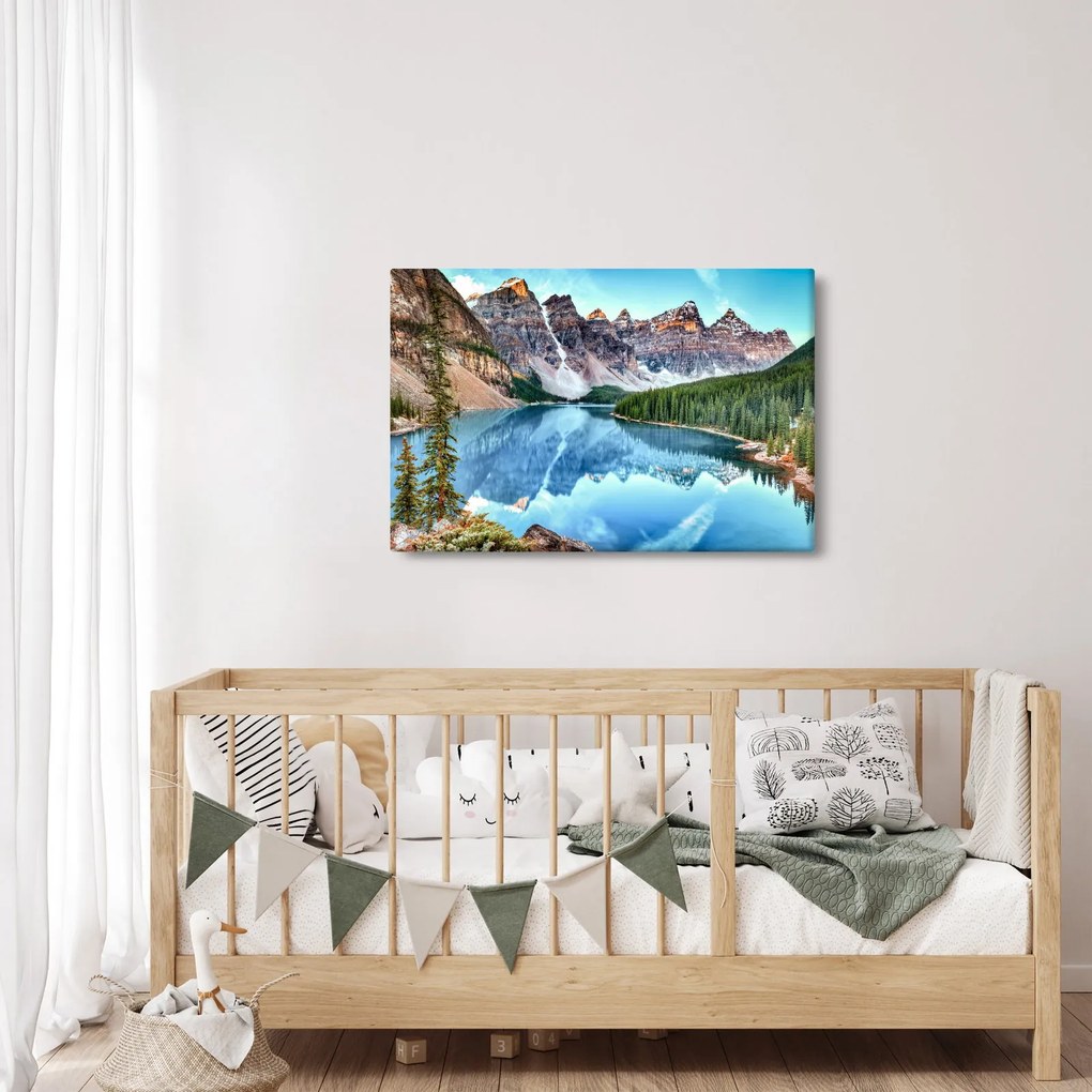 Obraz - Moraine lake (90x60 cm)