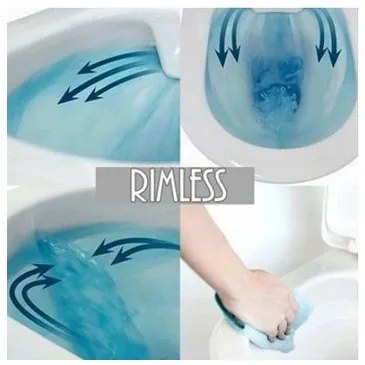 Mexen Rico závesné wc Rimless a závesný bidet, čierna matná - 35724885 + 30721085