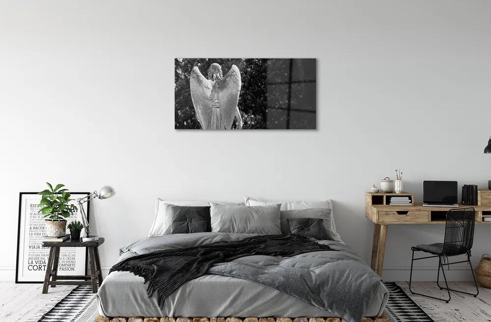 Sklenený obraz Anjel krídla strom 120x60 cm