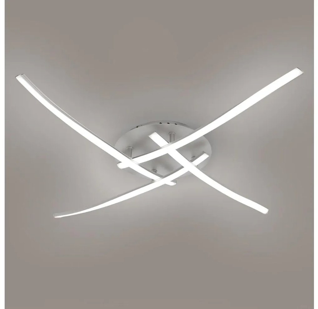 Brilagi - LED stropné svietidlo STRIPES LED/32W/230V strieborné