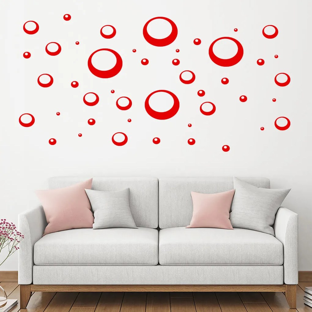 Veselá Stena Samolepka Bubliny Farba: fialová, Veľkosť: 60 x 70 cm