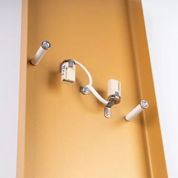 Sollux SL.1353 - Nástenné svietidlo DURLIN 2xG9/8W/230V zlatá/biela