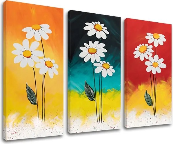 Obraz na plátne KVETY 3 dielny XOBDO158D3