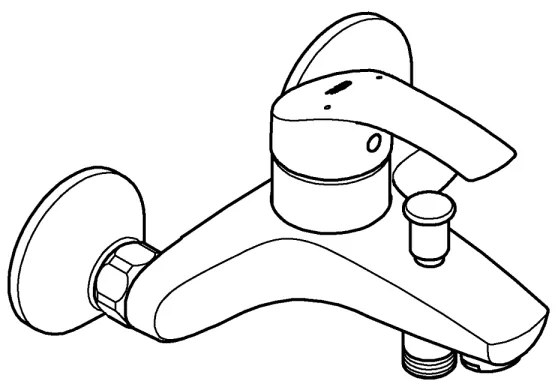 GROHE 33300002 - Vaňová batéria EUROSMART DN 15 lesklý chróm