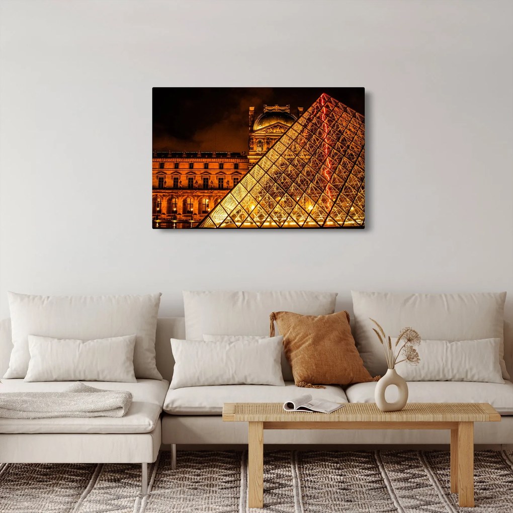 Obraz Louvre v Paríži (90x60 cm)