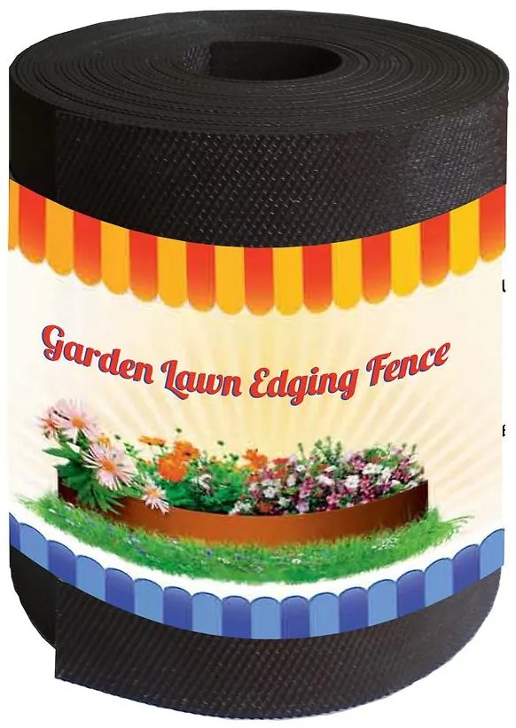 Záhradný obrubník 15cm x 9m hnedý