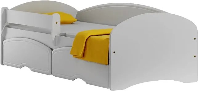 MAXMAX Detská posteľ so zásuvkami BLANC 180x90 cm