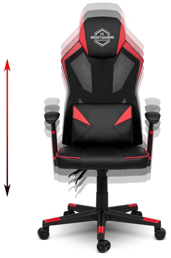 Sofotel Herné kreslo Shiro čierno-červené - 2193