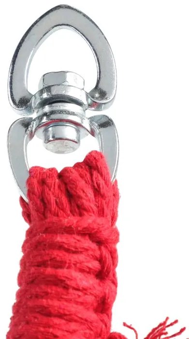 MIADOMODO Závesné hojdacie kreslo, farebné, dovnútra aj von