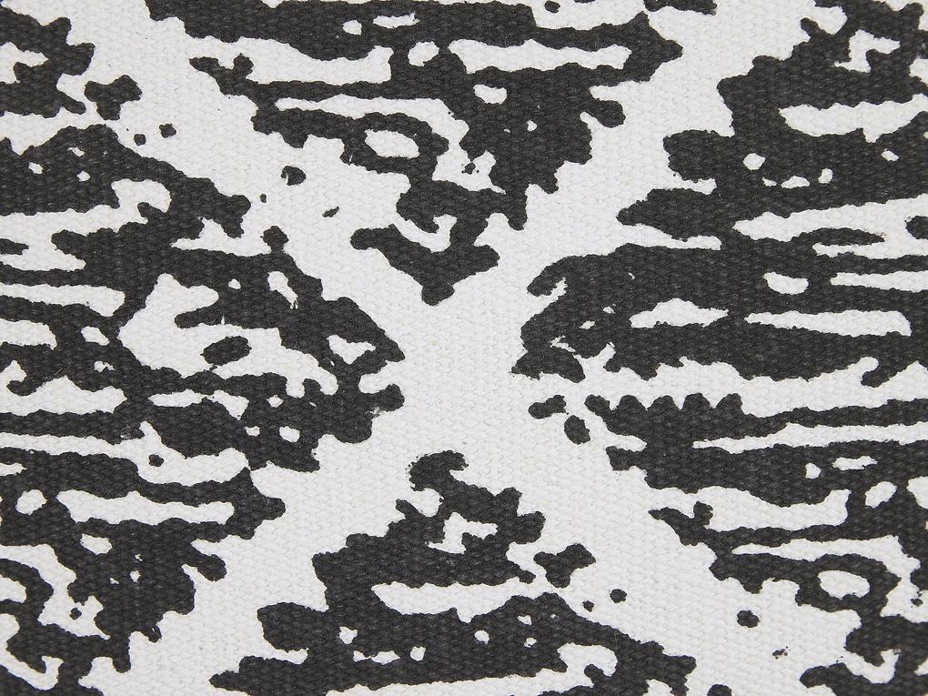 Sada 2 bavlnených vankúšov 45 x 45 cm čiernobiela HAZRO Beliani