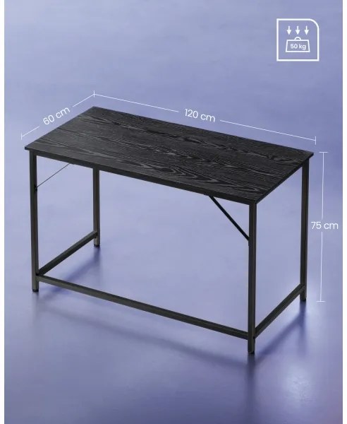 Písací stôl SOLEA čierny