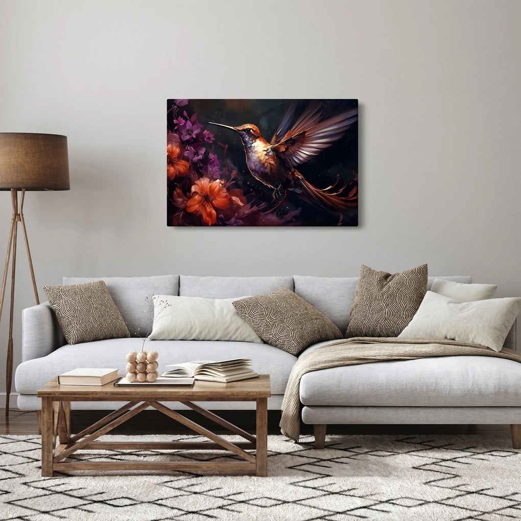 Obraz - Kolibrík (90x60 cm)