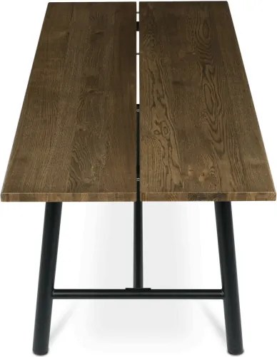 Jedálenský stôl 180x90 cm HT-T1818 WAL orech / čierne nohy
